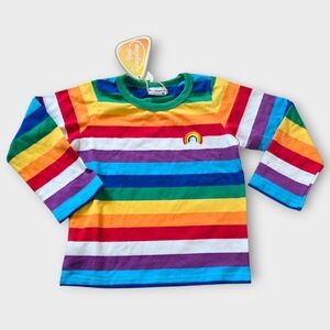 NWT Toddler Rainbow Long Sleeve Tee, Size 2T/3T (90)